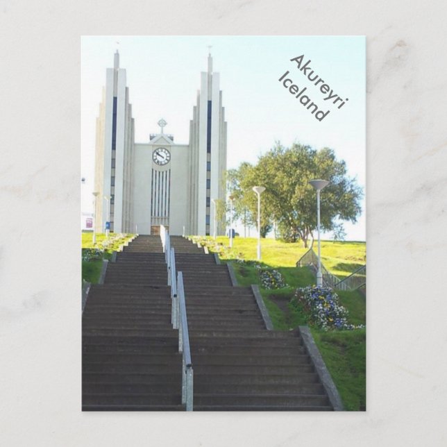 Akureyrarkirkja, Akureyri, Iceland Postcard (Front)