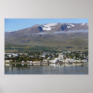 Akureyri, Iceland, Panorama Poster