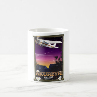 Akureyri Iceland travel poster Coffee Mug
