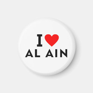 Al Ain UAE United Arab Emirates love city heart li Magnet