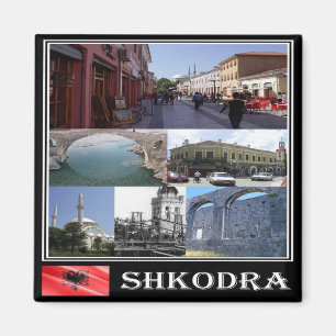 AL - Albania  - Shkodër - Collage Mosaic Magnet