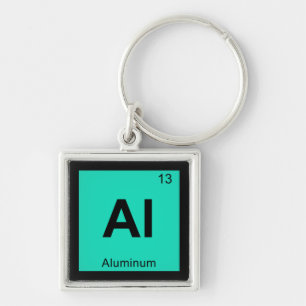 Al - Aluminium Chemistry Periodic Table Symbol Key Ring