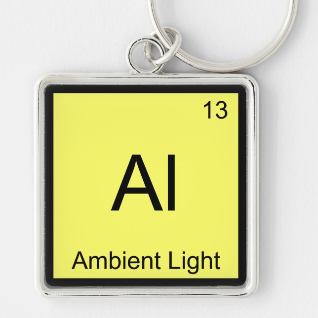 Al - Ambient Light Funny Chemistry Element Symbol Key Ring (Front)