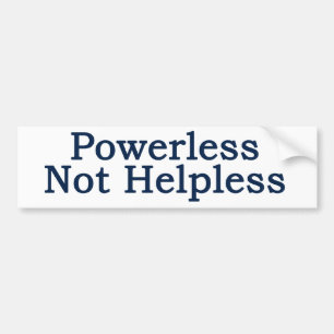 Al-anon - Powerless, Not Helpless Bumper Sticker