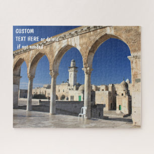 Al-Aqsa Mosque, Jerusalem, custom message option Jigsaw Puzzle