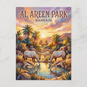 Al Areen Wildlife Park Bahrain Postcard