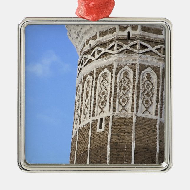 Al Bakiriya Mosque in Old Sana'a, Yemen Metal Tree Decoration (Front)