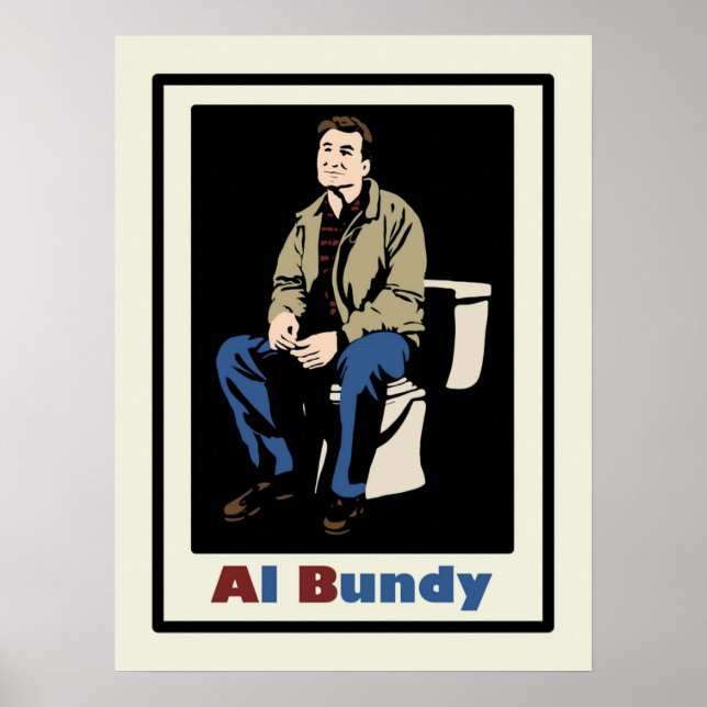 Al Bundy on the toilet Married with children Poster (Front)