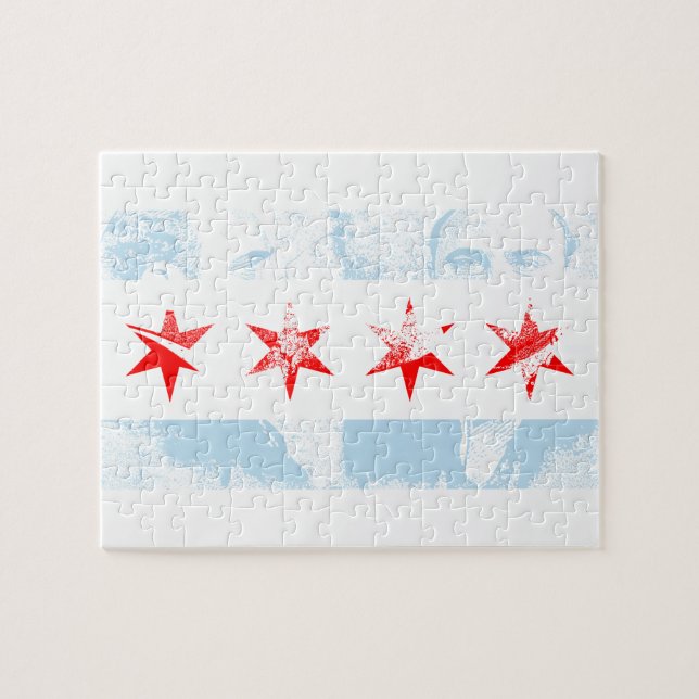 Al Capone Chicago Flag Jigsaw Puzzle (Horizontal)