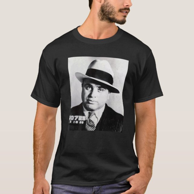 Al Capone Gangster Portrait T-Shirt (Front)