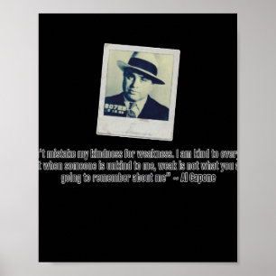 Al Capone Quote Poster