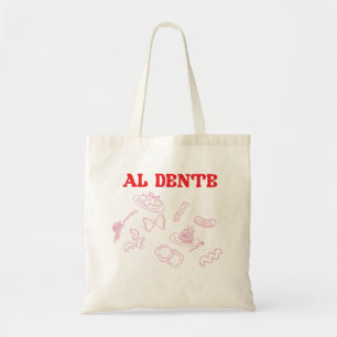 Al Dente Pink and Red Tote Bag