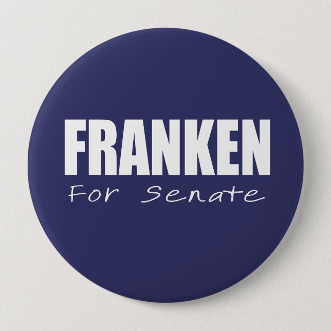 AL FRANKEN Election Gear 10 Cm Round Badge (Front)
