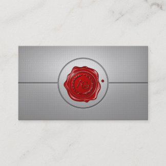 Al Gietl: AG Monogram+Wax Seal Business Card