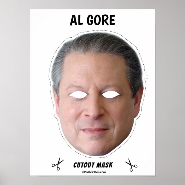 AL GORE Halloween Mask Poster (Front)