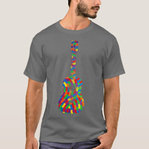 al Guitar Colourful Texture T-Shirt