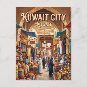 Al-Mubarakiya Souq Kuwait City Postcard