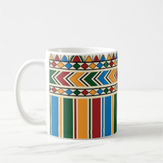 Al-Qatt Al-Asiri inspired geometric pattern. Coffee Mug