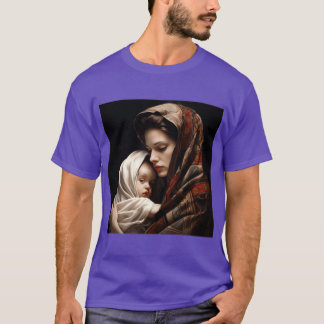 al Realism Motherhood Artwork with Lovingranquilit T-Shirt