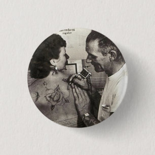 Al Shieferly tattoos Rose 3 Cm Round Badge