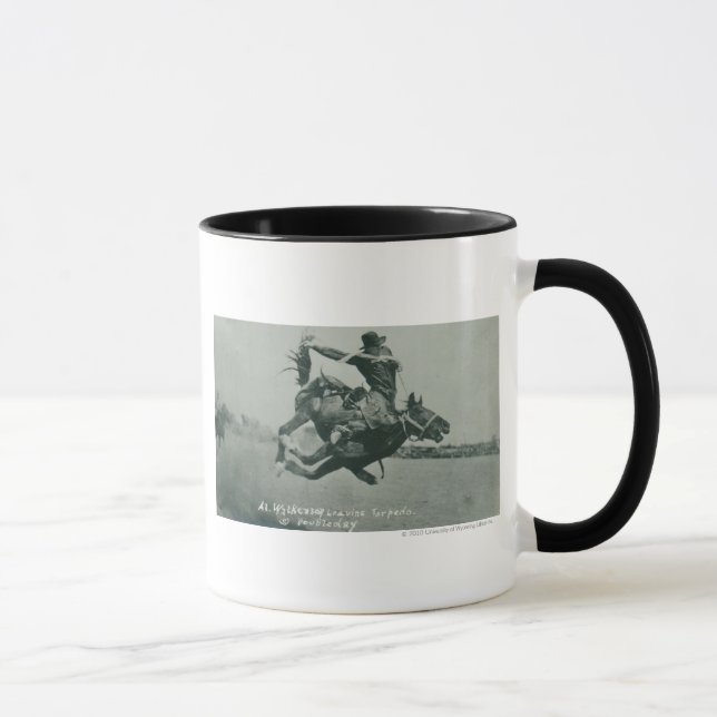 Al Wilkenson riding Torpedo. Mug (Right)