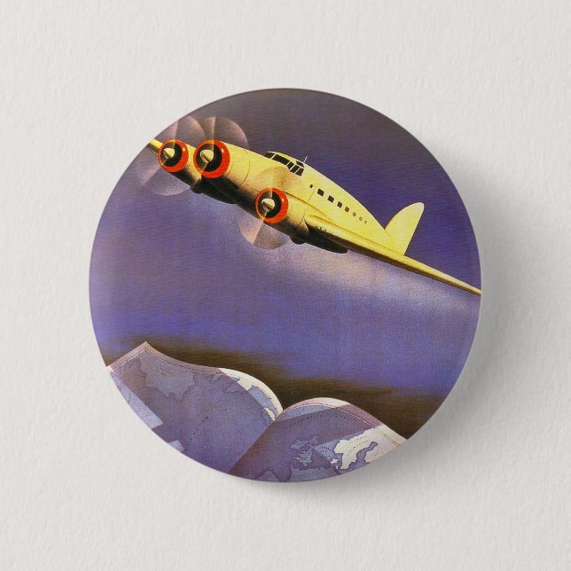 Ala Littoria 6 Cm Round Badge (Front)