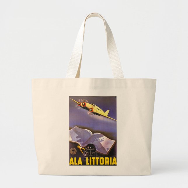 Ala Littoria Large Tote Bag (Front)