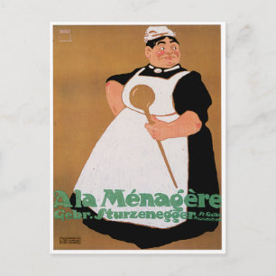 Ala Menagere Vintage Food Ad Art Postcard