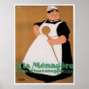 Ala Menagere Vintage Food Ad Art Poster