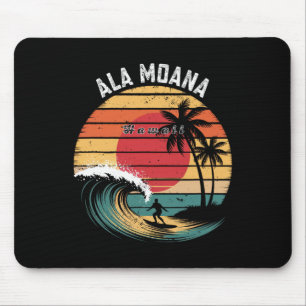 Ala Moana Beach Hawaii Beach Surfing Mouse Mat