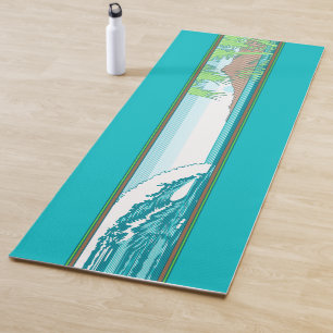 Ala Moana Diamond Head Hawaiian Sunset - Teal Yoga Mat