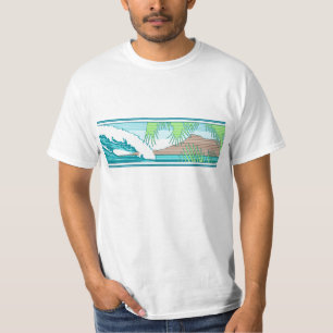Ala Moana Diamond Head Hawaiian Surf Sign Tee