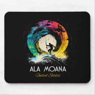 Ala Moana United States Surfing Surfboard Mouse Mat