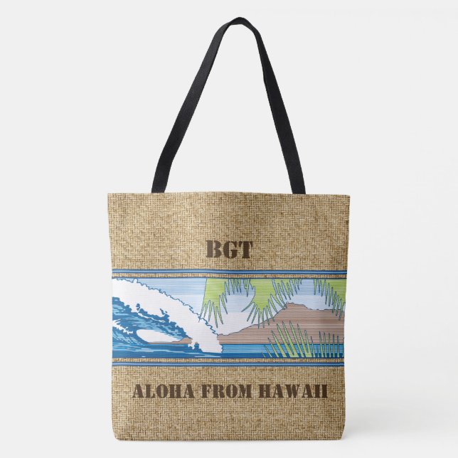 Ala MoanaHawaiian Monogram Beach Bag (Front)