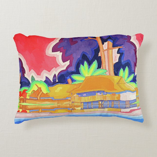 ALA WAI FACE MASK DECORATIVE CUSHION (Front)