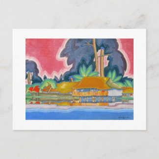 Ala Wai, Honolulu by Arman Manookian c. 1920's Postcard