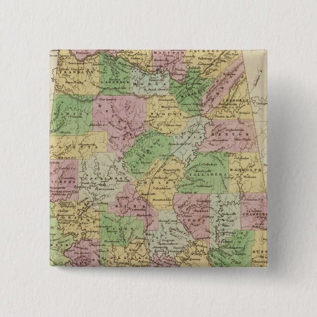 Alabama 15 Cm Square Badge (Front)