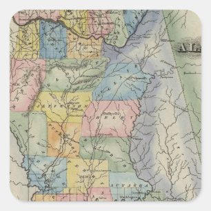 Alabama 2 square sticker