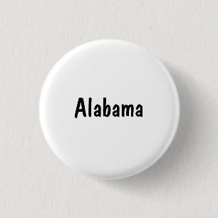 Alabama 3 Cm Round Badge
