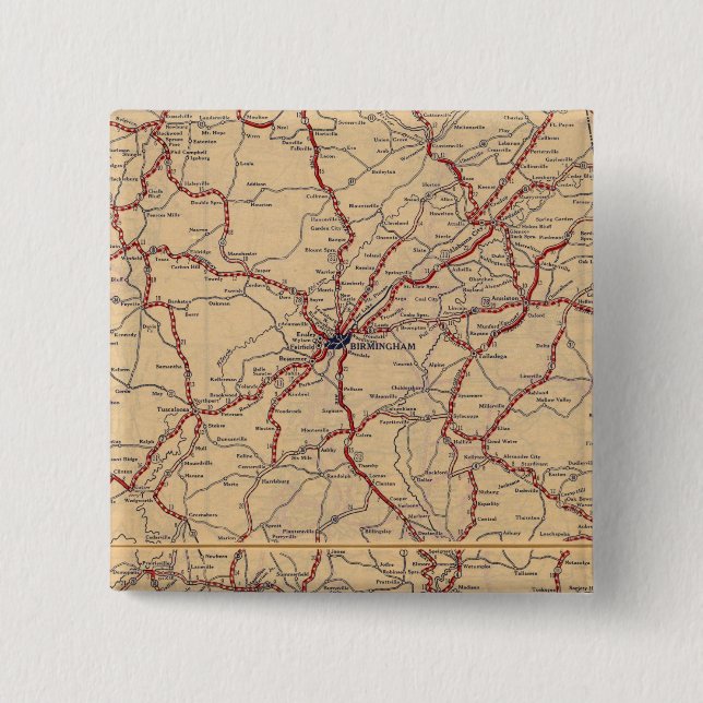 Alabama 4 15 cm square badge (Front)