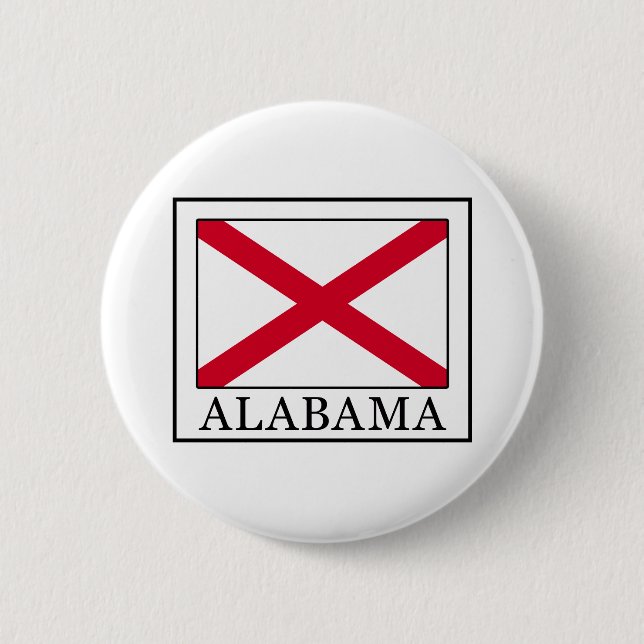 Alabama 6 Cm Round Badge (Front)