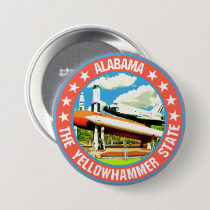 Alabama                                            7.5 cm round badge