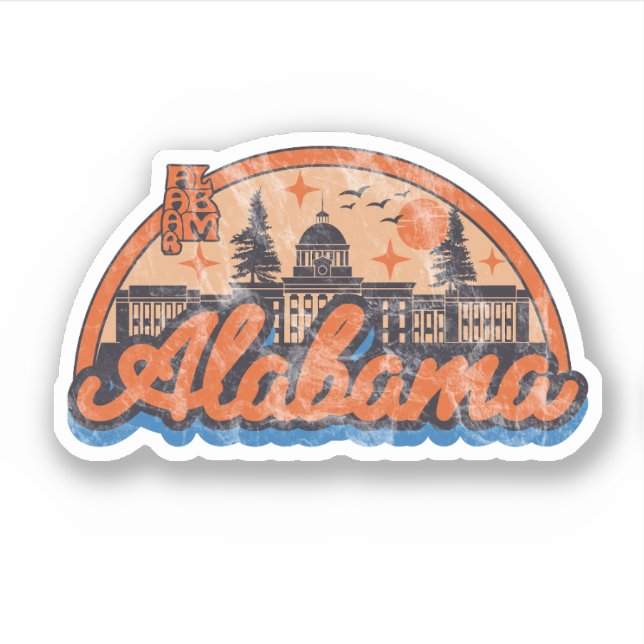 Alabama Al Old Vintage Travel Souvenir (Front)