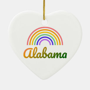 Alabama - Alabama Football - I love Alabama Ceramic Tree Decoration