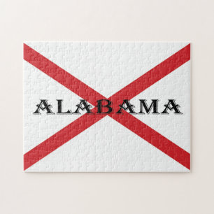 Alabama and Flag 11x14 252pc jpcn Jigsaw Puzzle