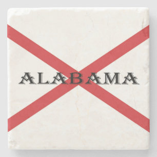 Alabama and Flag coastercn Stone Coaster