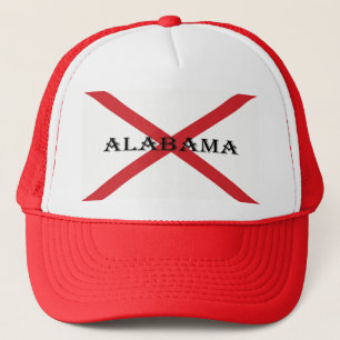 Alabama and Flag hatcnt Trucker Hat
