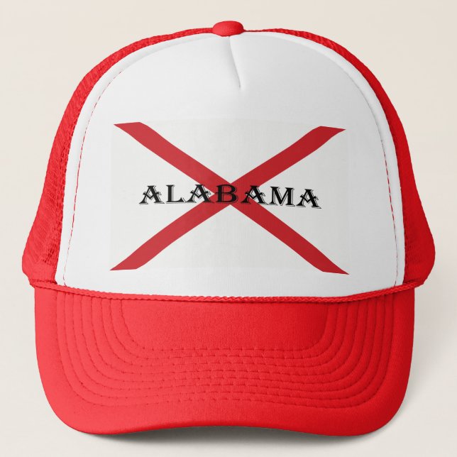 Alabama and Flag hatcnt Trucker Hat (Front)