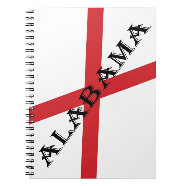 Alabama and Flag nbcnt Notebook (Front)