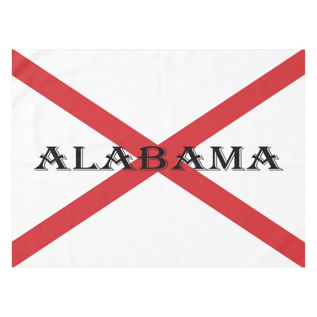Alabama and Flag tccnt Tablecloth (Front (Horizontal))
